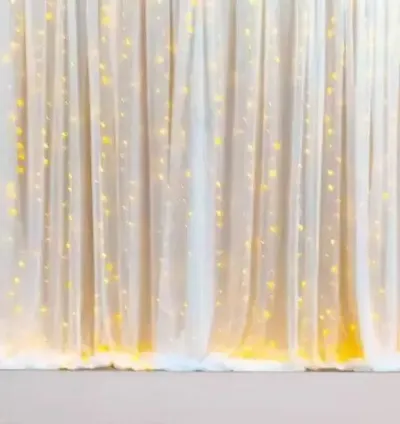 PARTY MIDLINKERZ White Net Happy Birthday/Anniversary Decoration kit Items