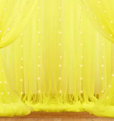 1iAM 4 Pieces Yellow Decoration Net